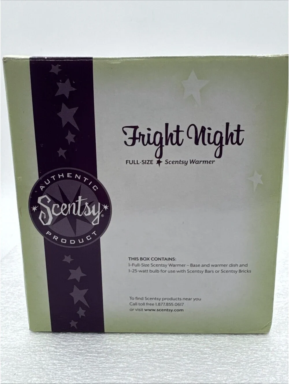 RETIRED Fright Night Scentsy Warmer 2010 Black Spooky Tree Unused Halloween Bats
